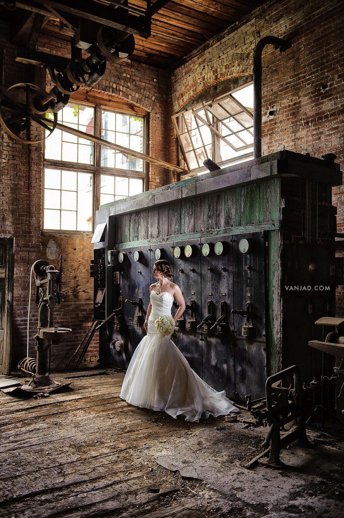 mckinney cotton mill bridal session