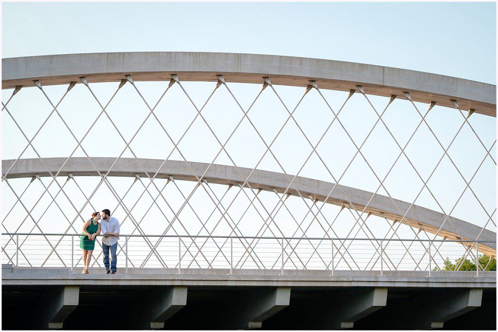 Fort Worth West 7th bridge engagement photos by Vanja D Photography